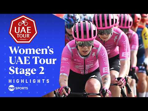 POWERING TO VICTORY 🚀 | Women's UAE Tour 2026 Stage 2 Race Highlights | TNT Sports Cycling
