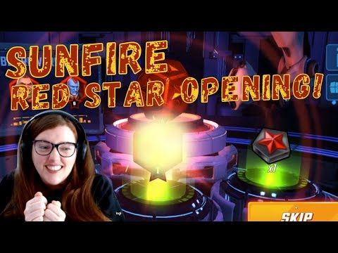 Worst Red Start Opening Ever... NOT Clickbait!! Sunfire Red Star Opening! - Marvel Strike Force, MSF