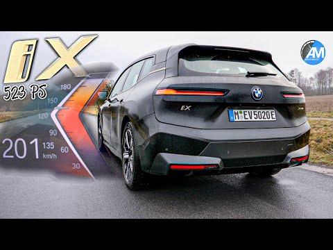 BMW iX 50 523馬力の0-100km/h 100-200km/hのフル加速を体感できる動画