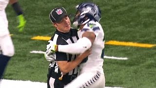 Earl Thomas HUGS Ref In Celebration, Gets Penalized