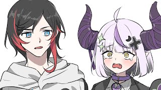 くろのわ＆うるかコーチに虐められるラプラス・ダークネス【にじさんじ/ホロライブ】【手描き切り抜き】