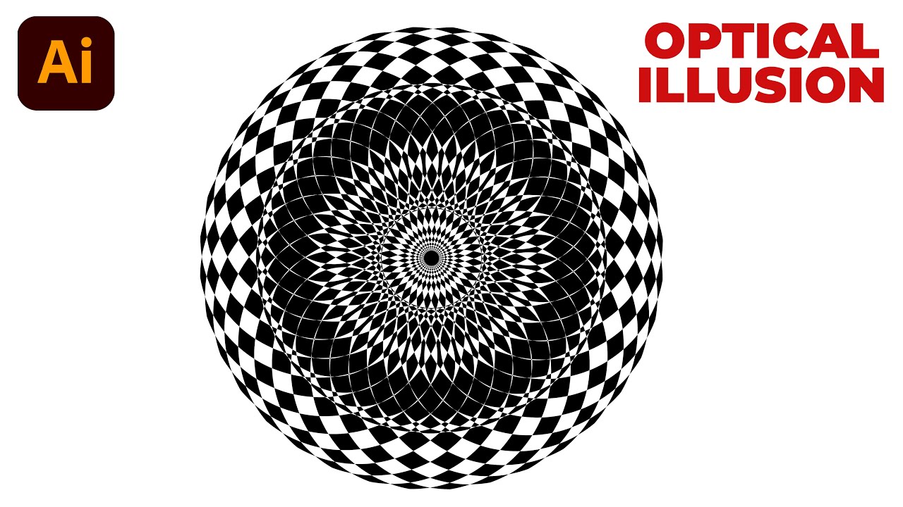 Create Optical Illusion in Adobe Illustrator (Super Easy)