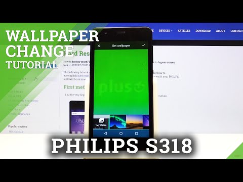 How to Update Desktop in Philips S318 - Home / Lock Screen Setup