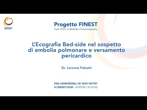 8. Eco bed-side: embolia polmonare e versamento pericardico