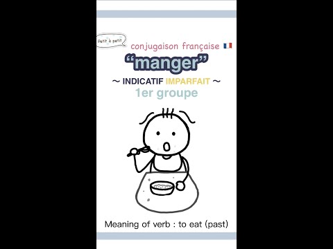 I will pronounce the conjugation of the French verb “manger” in the imparfait tense ! #shorts