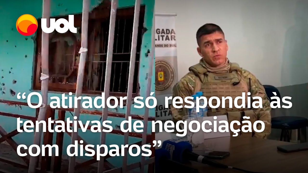Atirador de Novo Hamburgo só respondia com disparos às tentativas de diálogo, diz polícia