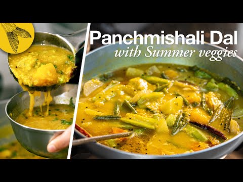 Bengali Moog Dal with Summer Vegetables—easy, delicious, and hearty!