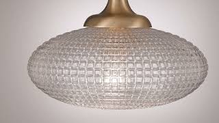 1_Watch A Video About the Possini Euro Voltri Warm Brass and Glass Ceiling Light