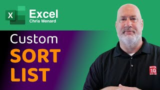 Excel - Create a Custom Sort List