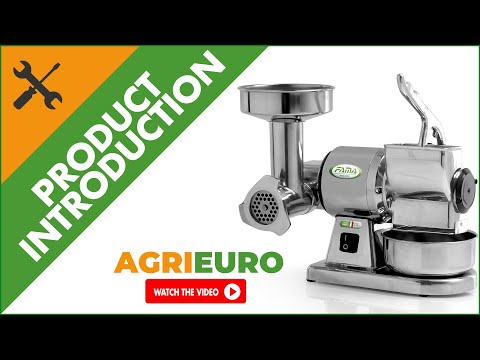 FAMA TG8 Electric Meat Mincer - Integrated Grater - Removable Grinding Unit - Product introduction