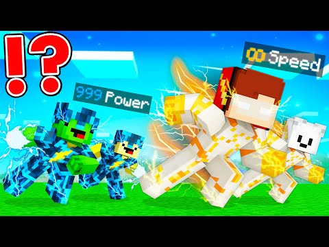 GODSPEED Speedrunners vs STORM Armor Hunters in Minecraft - Maizen JJ and Mikey