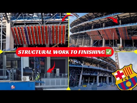 Spotify Camp Nou Construction Update | Tribuna, Diamond, South & North Goal Progress