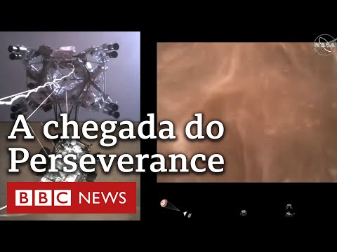 Nasa divulga vídeo do robô Perseverance pousando em Marte