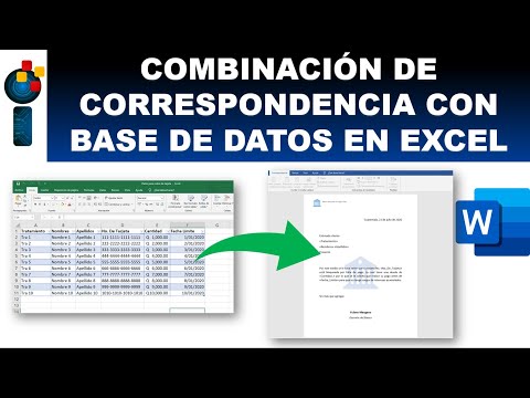 CREAR UNA COMBINACIÓN DE CORRESPONDENCIA COMBINANDO WORD Y EXCEL