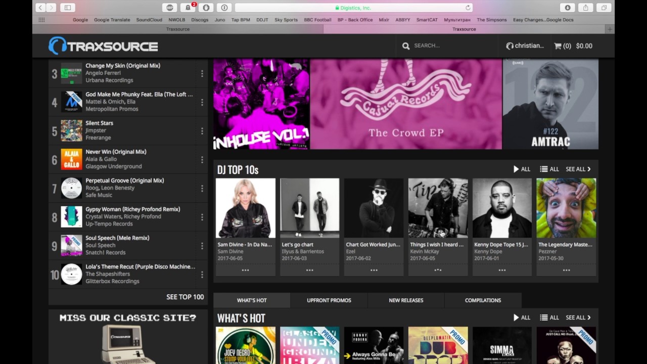 Traxsource Online Music Store Talkthrough