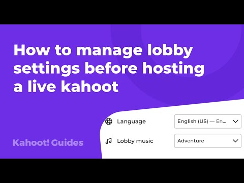 How to manage Kahoot! settings before starting a game