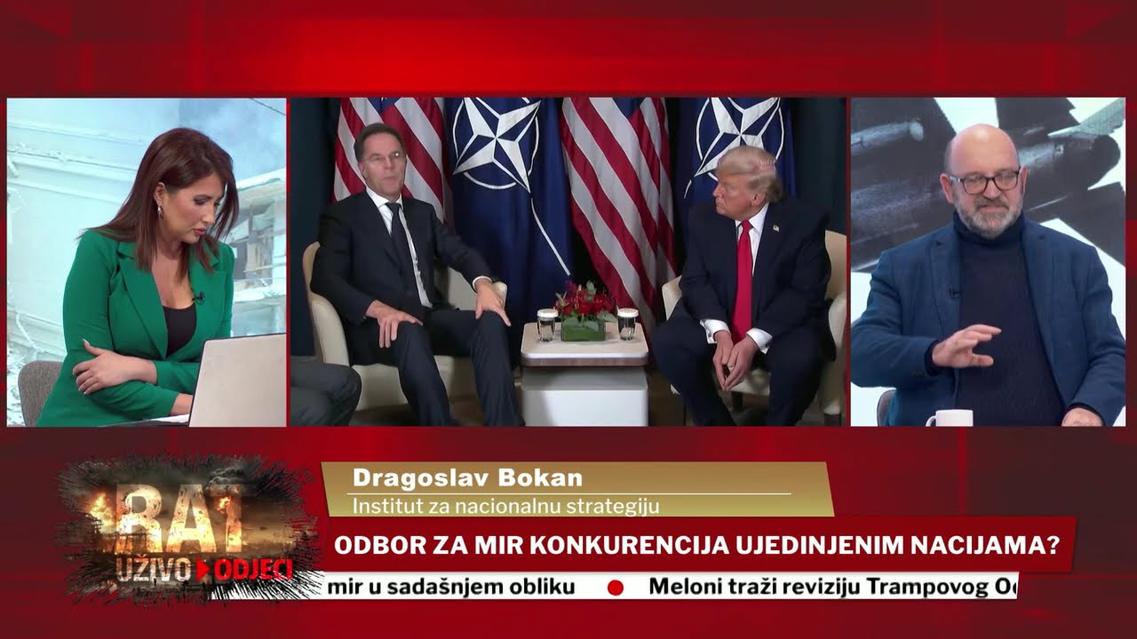 RAT UŽIVO - Trampov „Odbor za mir“, Grenland, Ukrajina i armada pred Iranom