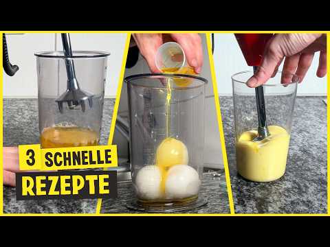 Mayo selber machen, 3 schnelle Rezepte mit und ohne Ei - eine ist sogar vegan!
