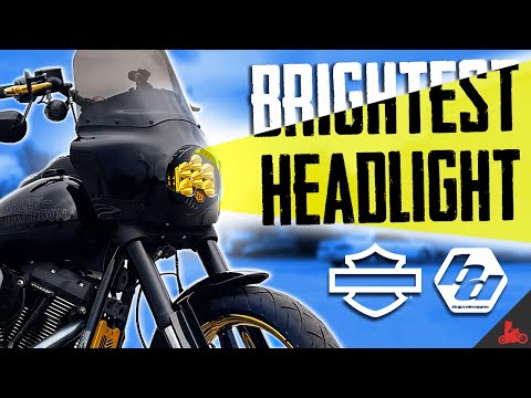 BRIGHTEST Harley-Davidson Softail Headlight! (Baja Designs LP6)