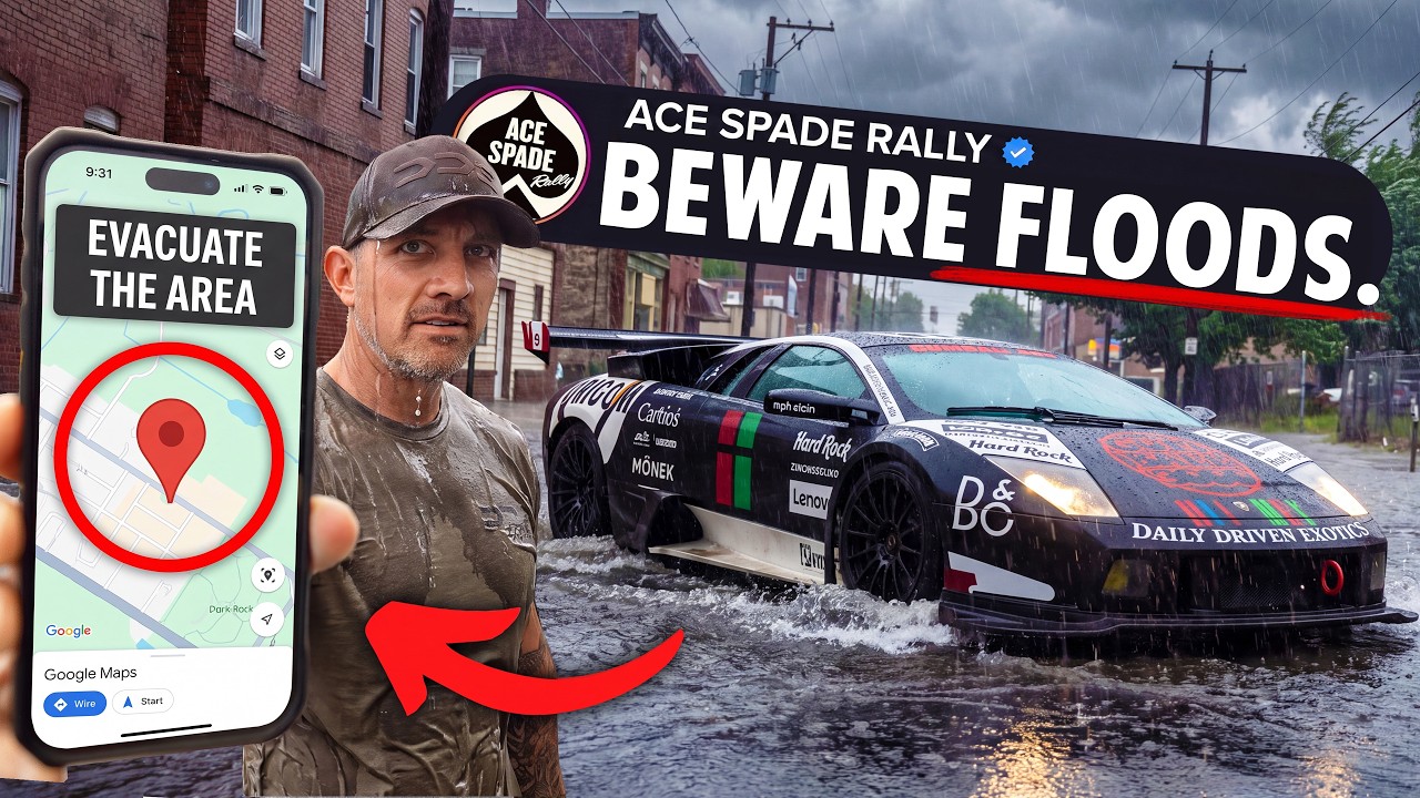 Our Lamborghini Got Trapped in a Flash Flood Evacuation OrderWe Got