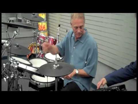 Bob Terry Demonstrates a Yamaha DTX Electronic Drum Set
