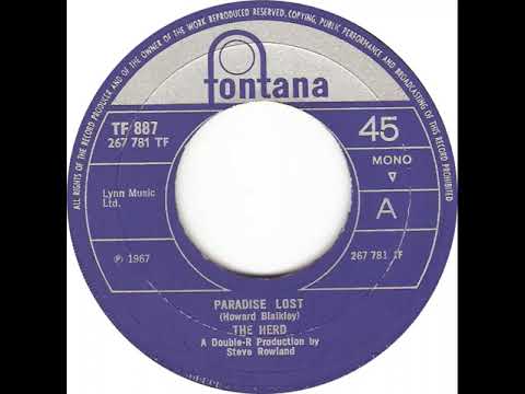 UK New Entry 1967 (292) The Herd - Paradise Lost