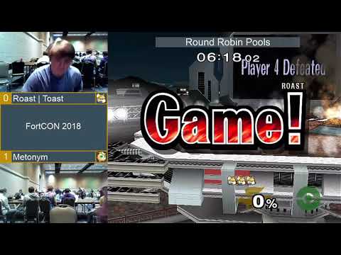 FortCON 2018 - Pools - (Fox) Roast | Toast vs Metonym (Jigglypuff)