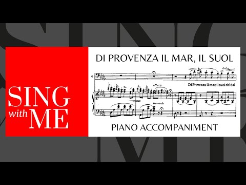 Di Provenza il mar, il suol - Accompaniment - Verdi