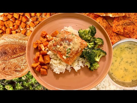 Sockeye Salmon with Beurre Blanc Sauce | Roasted Sweet Potatoes & Sourdough Recipe