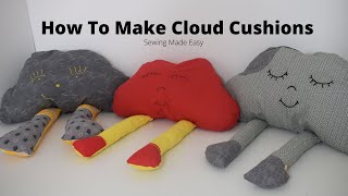 How To Make a Cloud Cushion | DIY Cloys Pillow - Sew A Cloud Cushion