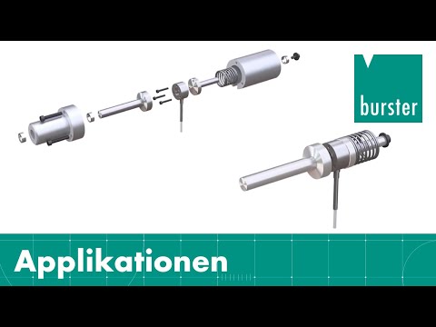 Einbaubeispiel Kraftsensor - vorgespannt mit extremem Überlastschutz und maximaler Messgenauigkeit