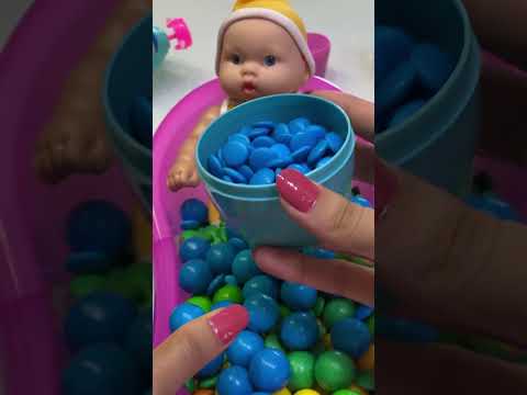 Baby Doll Pool Surprise Egg Extravaganza! 🛁🥚 ASMR Fun ( ola asmr ) 51