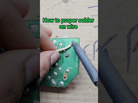 How to proper solder on wire #soldering #trending #shortvideo