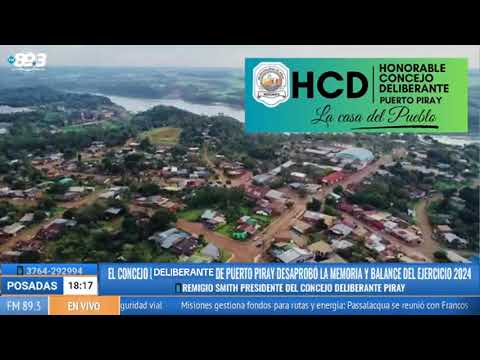 El  concejo Deliberante de Puerto Piray desaprobó la memoria y balance del ejercicio 2024