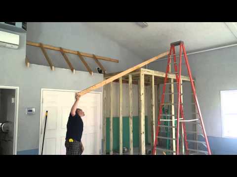 2016.04.20 -  Ryan starting on roof for pool showers