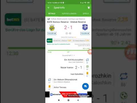 Fußball Weißrussland Borisov gegen Vitebsk 2:1