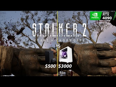 STALKER 2 XBOX SERIES X VS $3000 GAMIING PC !!!!!!! GRAPHICS COMPARISON & FPS PT2