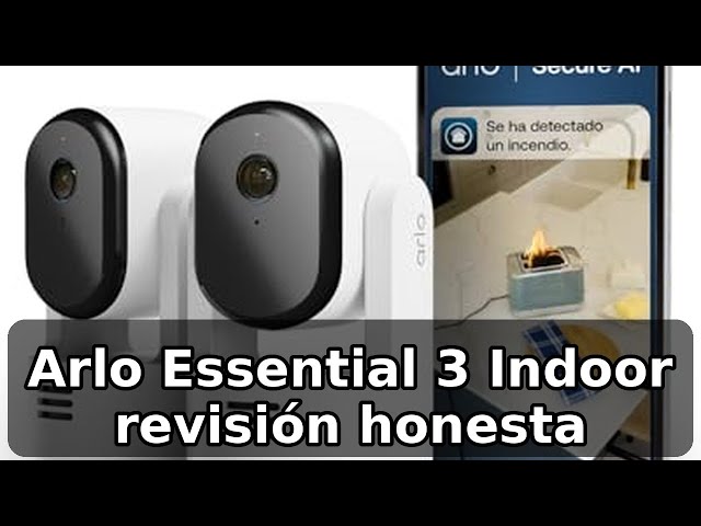 Vídeo relacionado con Arlo Essential 3 Indoor Camara Vigilancia Bebe/Mascotas HD, Sensor de Movimiento, Alarmas para Casa, Visión Nocturna, Prueba Secure Incluida, con Cubierta de Lente automática, 2 Cámaras, Blancas