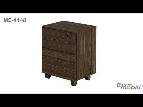Video thumbnail of Gaveteiro para Escritório 3 Gavetas ME4148 Tecnomobili