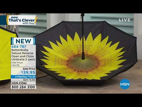 BetterBrella Deluxe Reverse Open and Close Umbrella 2pack