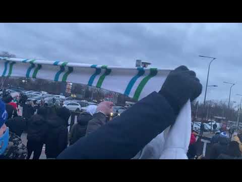 Tak kibice przywitali Anwil Włocławek przed bańką FIBA