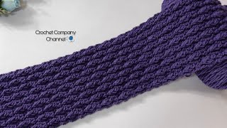 كروشيه كوفيه / سكارف رجالى _ سيدات. #crchet_scarf