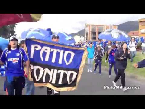 "Comandos Azules & Blue Rain   #JuntosPorMillonarios" Barra: Comandos Azules &bull; Club: Millonarios