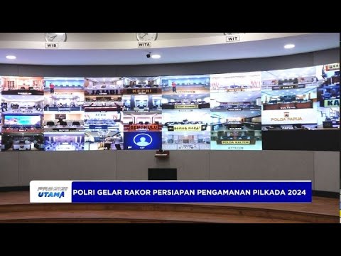 POLRI GELAR RAKOR PERSIAPAN PENGAMANAN PILKADA 2024