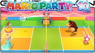 Mario Party 10 - Badminton Bash Bonus Game Gameplay (Wii U - 1080p60fps)