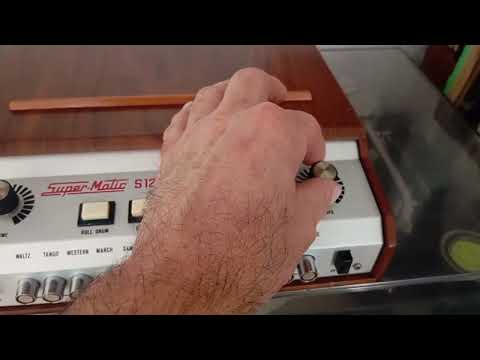 Welson Super-Matic S12 Vintage Analog Rhythm Machine Drum Box (Italy, 1970s) image 13