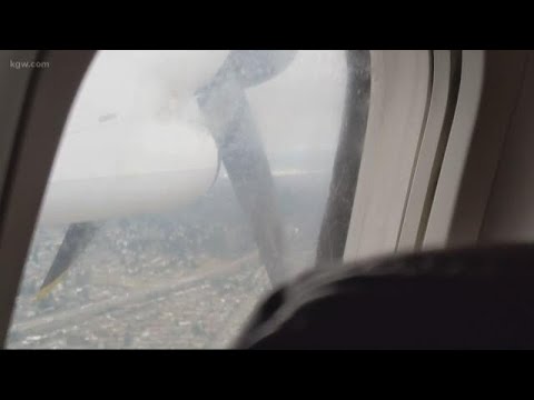 Horizon plane makes emergency landing at PDX after engine shutdown