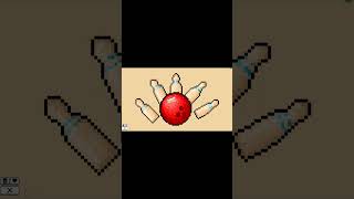 Bowling (Fun And Games Pack) | Coloring Pixels | #shorts #games #relaxing #pixel #art