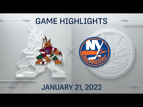 NHL Highlights | Coyotes vs. Islanders - Jan 21, 2022