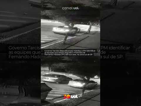Viatura da PM passa por rua de Haddad antes de candidato chegar em casa; veja o vídeo